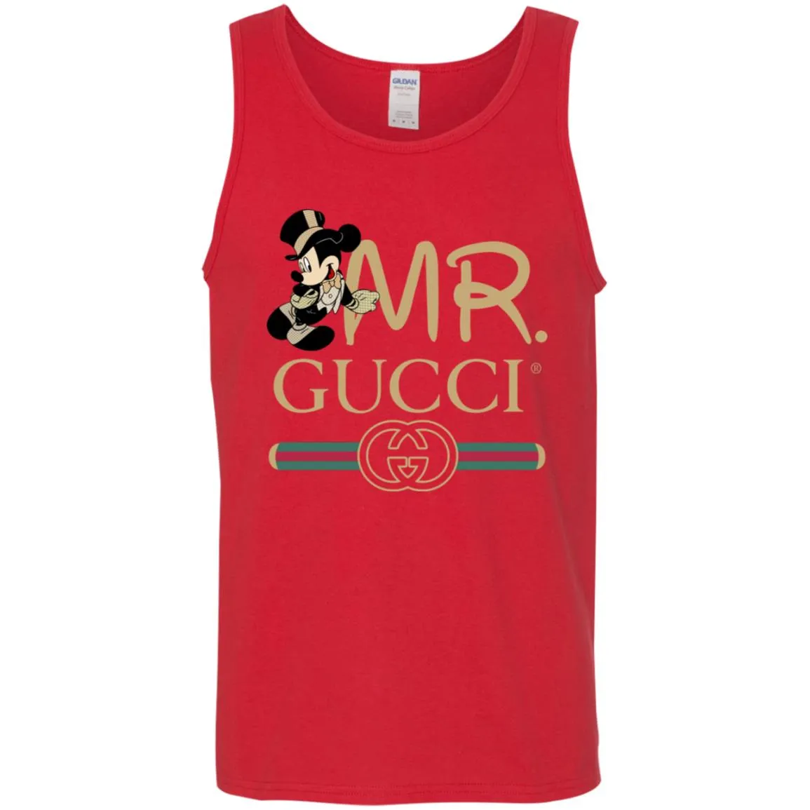 Mr Mickey Gucci Couple Disney Shirt Valentine's Day T-shirt Men Cotton Tank