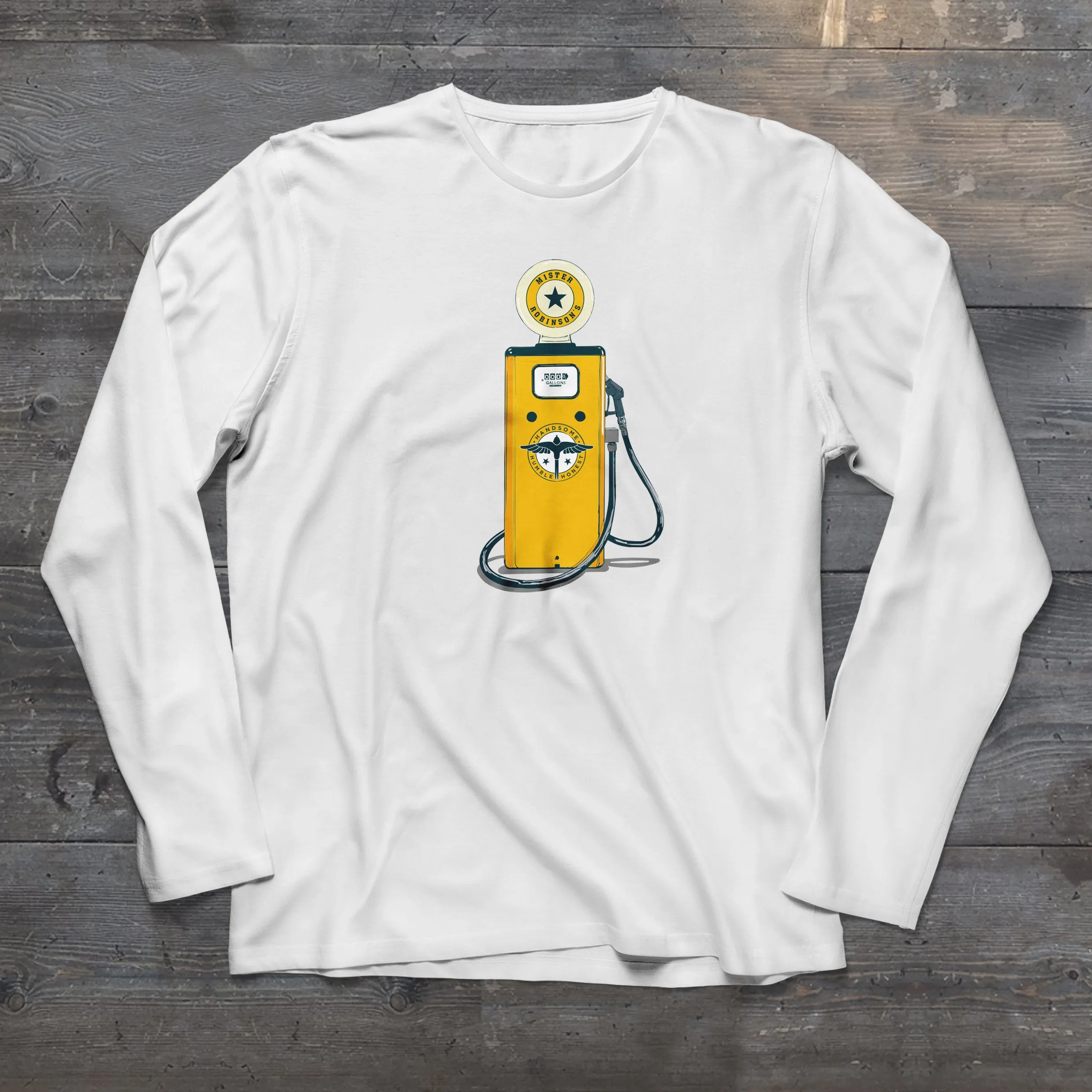 MR ROBINSONS "PUMPS" LONG SLEEVE T SHIRT
