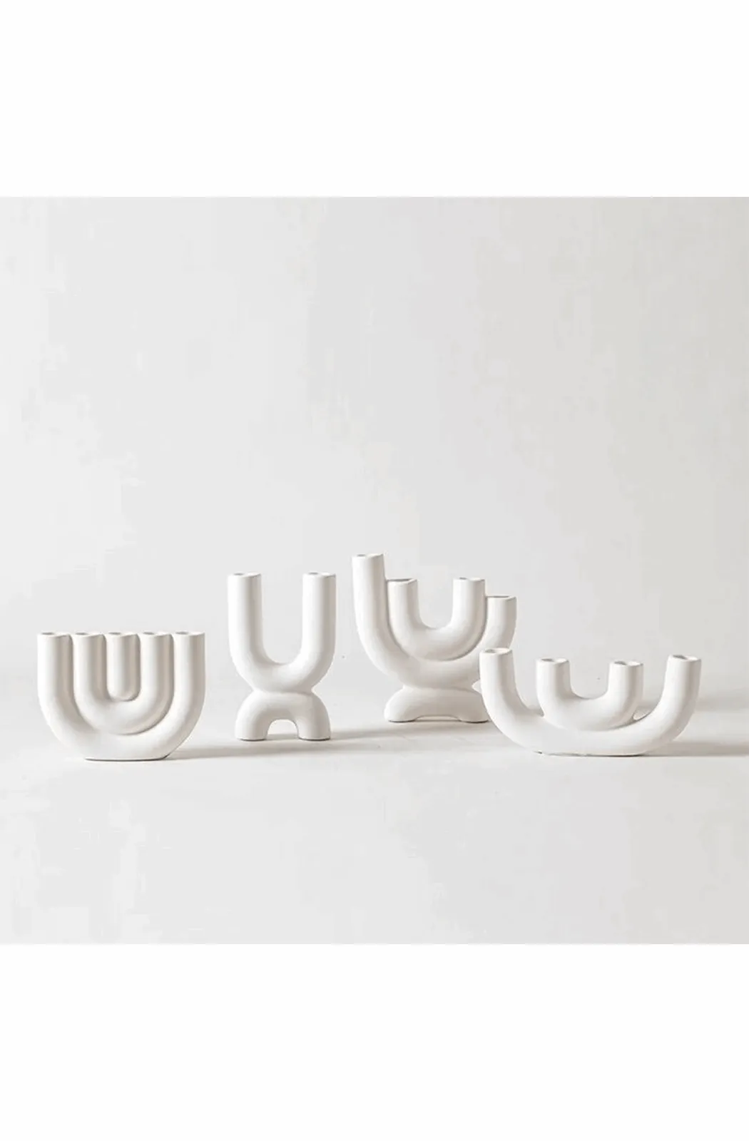 Nordic home decor ceramic candlestick holder