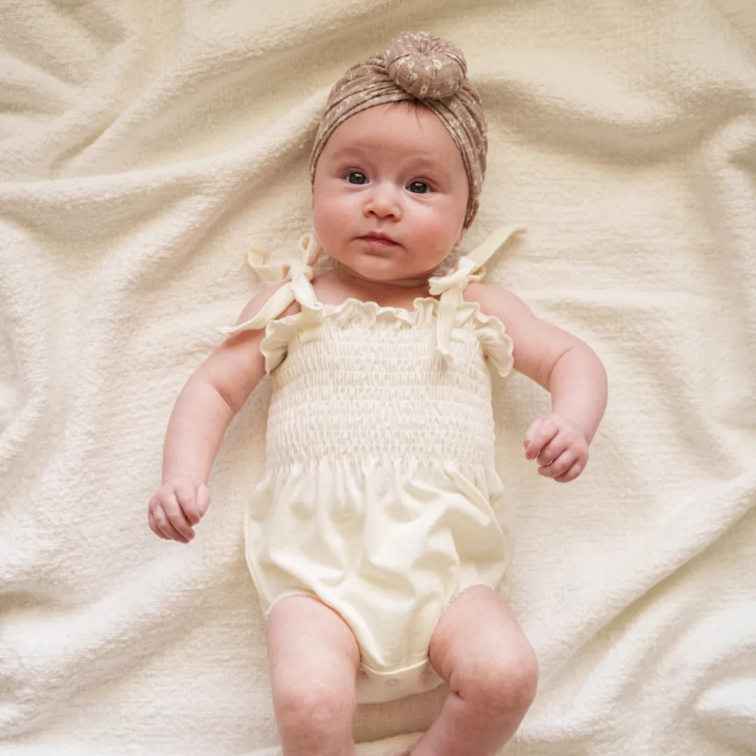 Organic Ruffled Romper