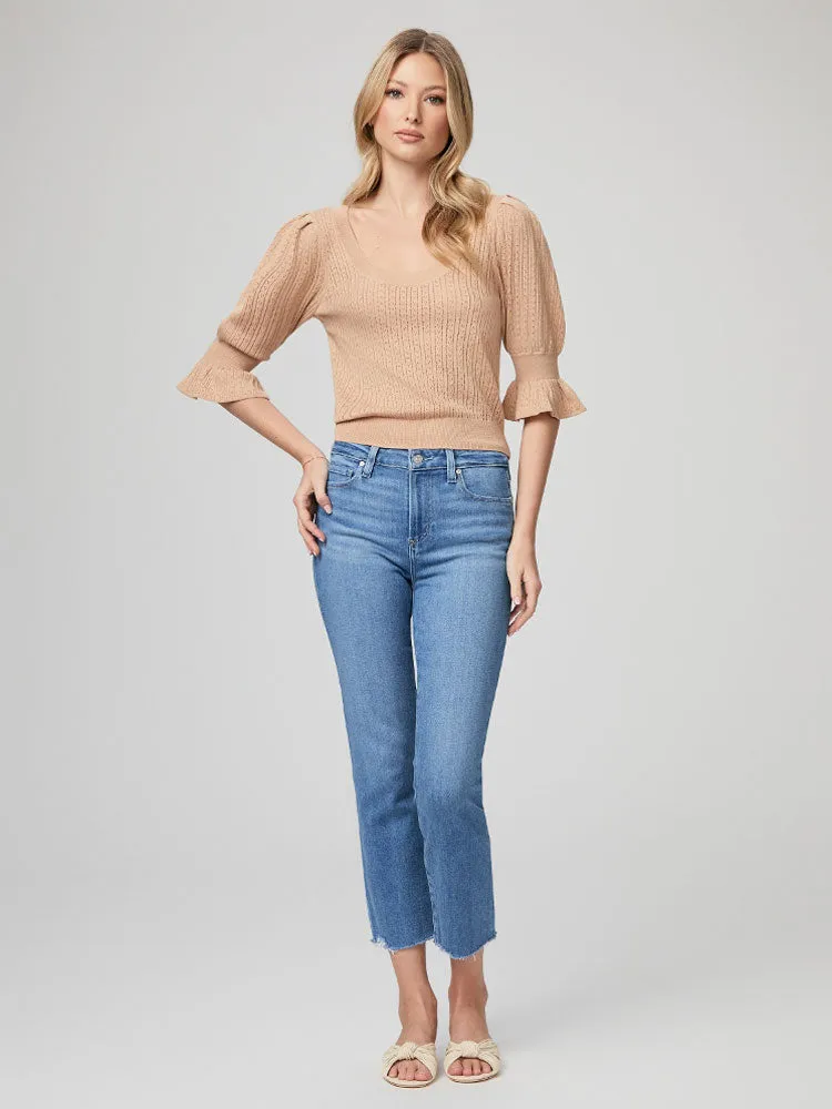 Paige Cindy Crop Jeans Darling Siesta Hem