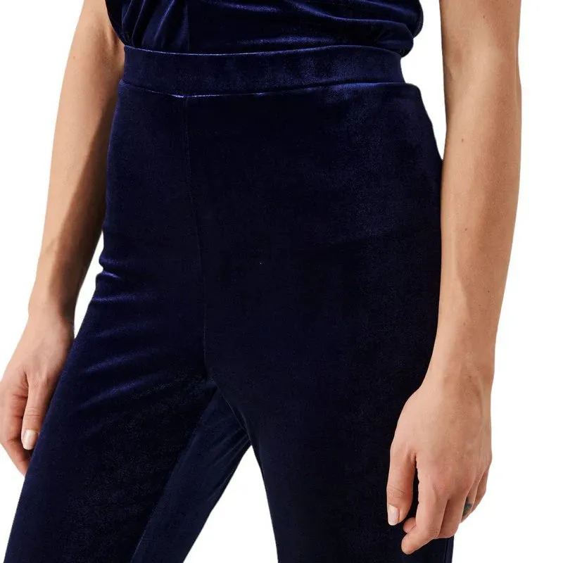 PART TWO DORELLAS VELVET TROUSERS DARK NAVY