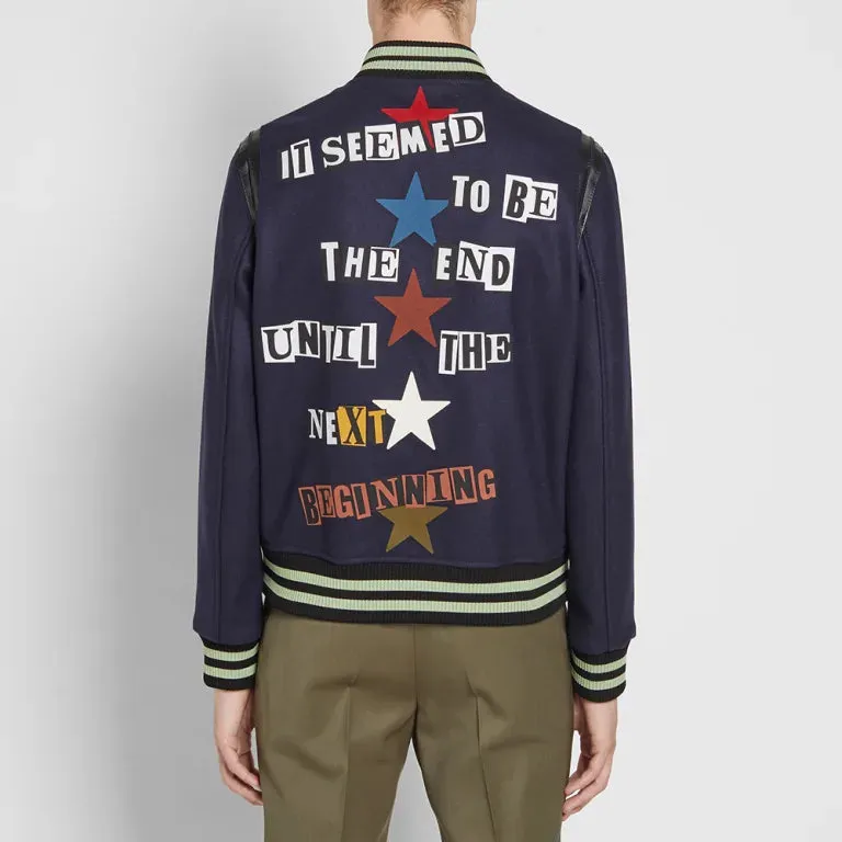 Patchwork Bomber Jacket