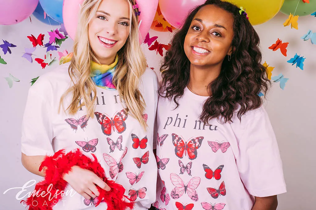 Phi Mu The Butterfly Effect Bid Day Tee