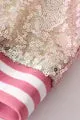 Pink ombre sequin bomber jacket