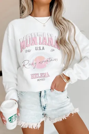 "Montana Rocky Mountains" Graphic - Multiple Shirt Options (White) - Print On Demand
