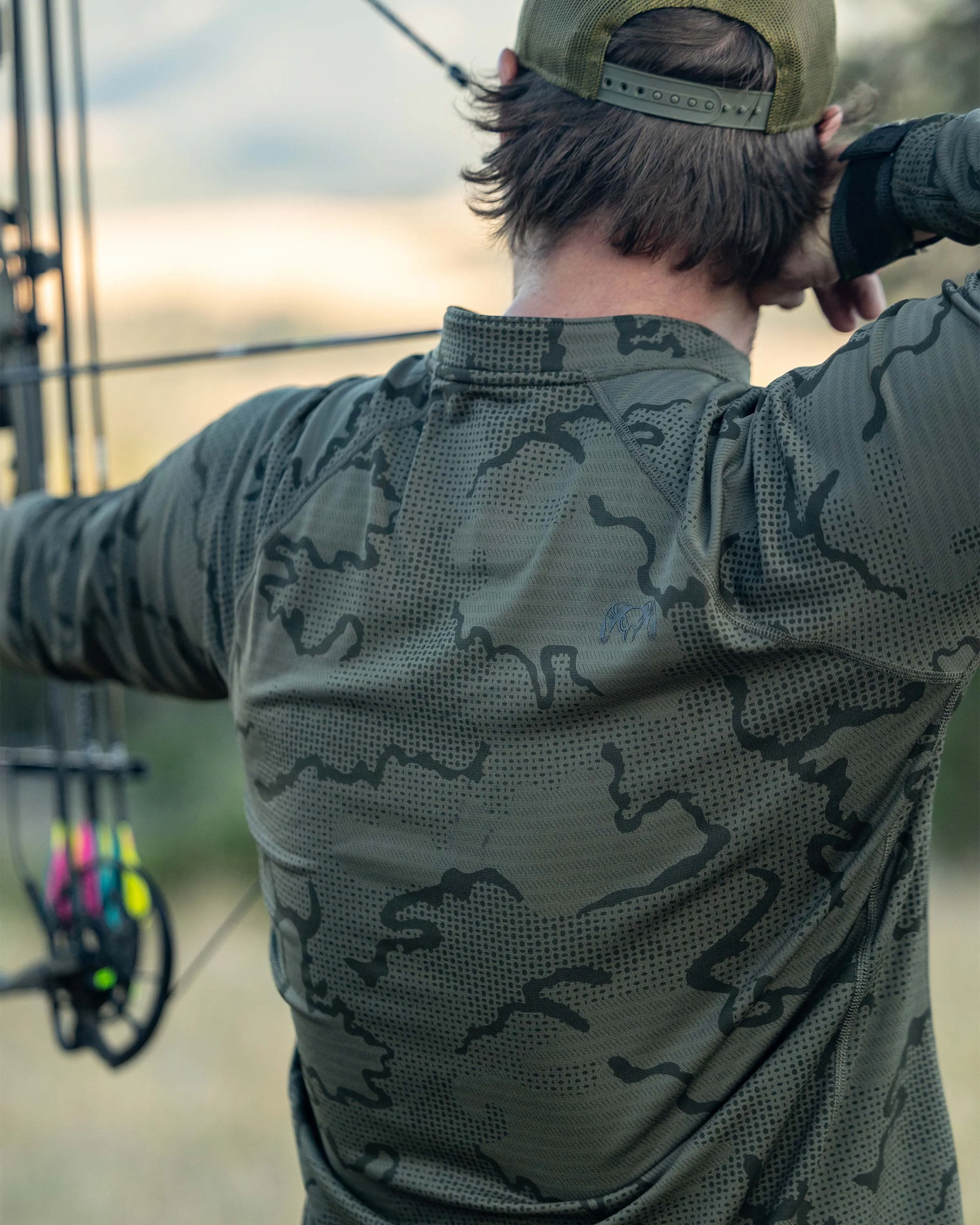 Ridgepoint Fleece Henley | Olive Tonal