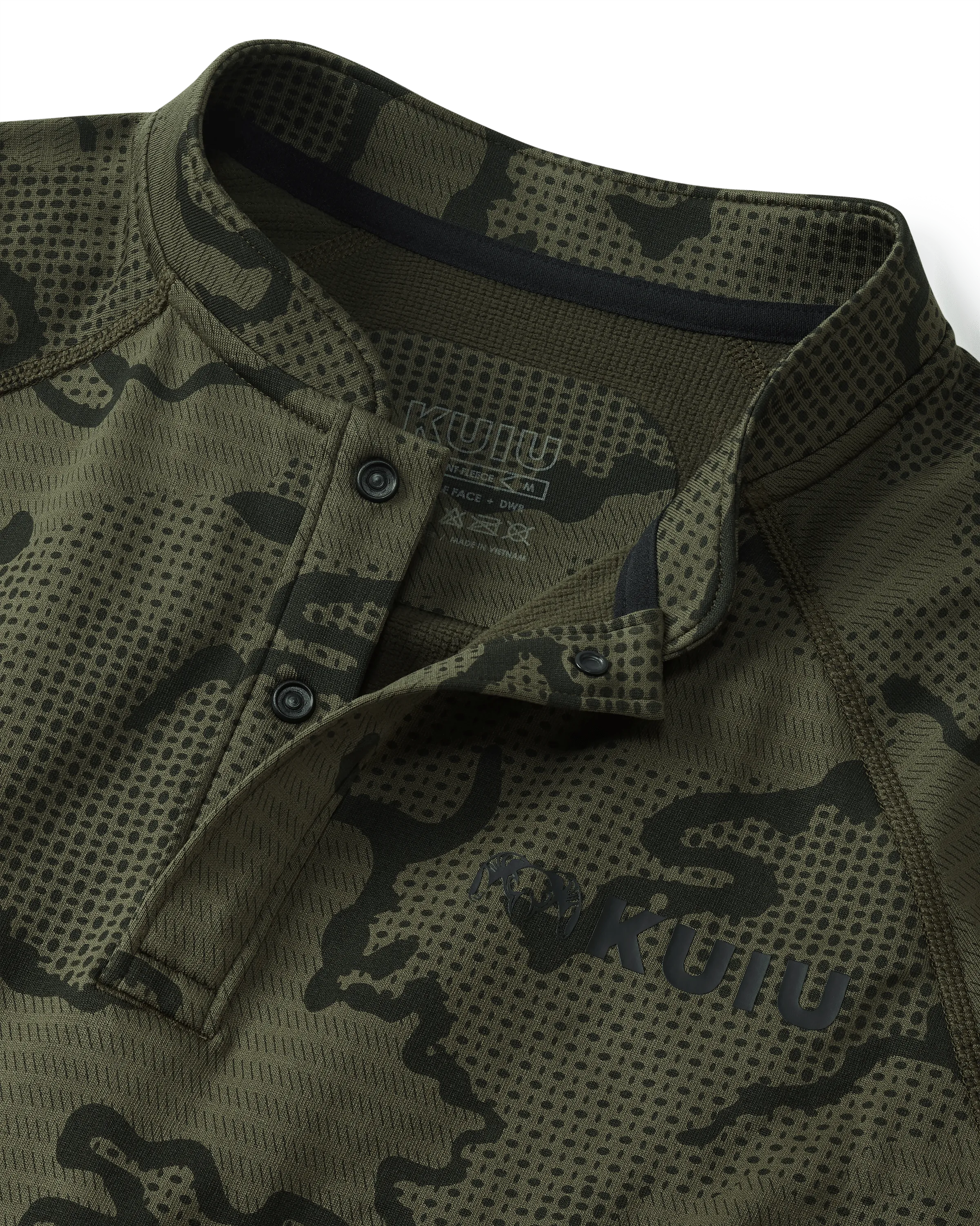 Ridgepoint Fleece Henley | Olive Tonal
