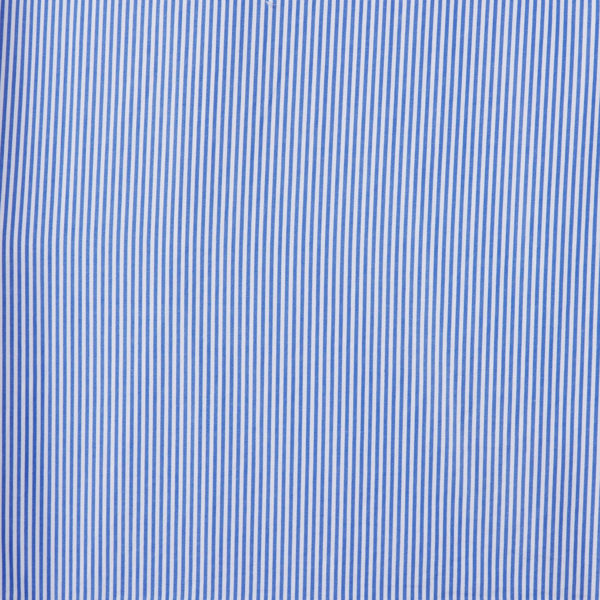 Sara B Henley Shirt Blue/White Stripe