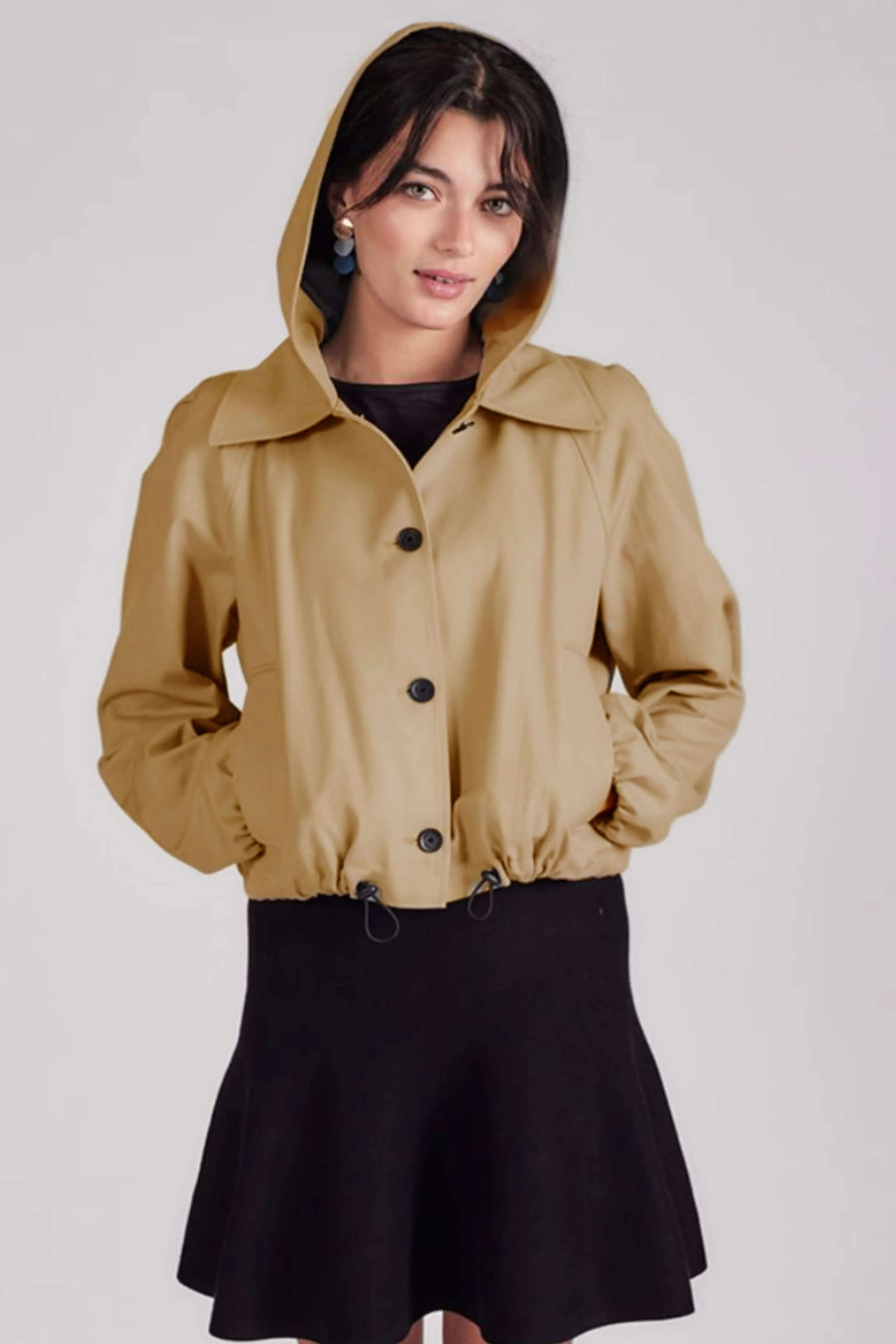 SHORT TRENCH COAT