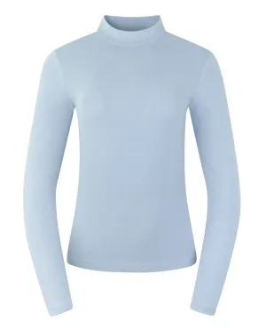 SIZE XL - PURE GOLF Olwen Mock neck Winter Top 502 Powder Blue