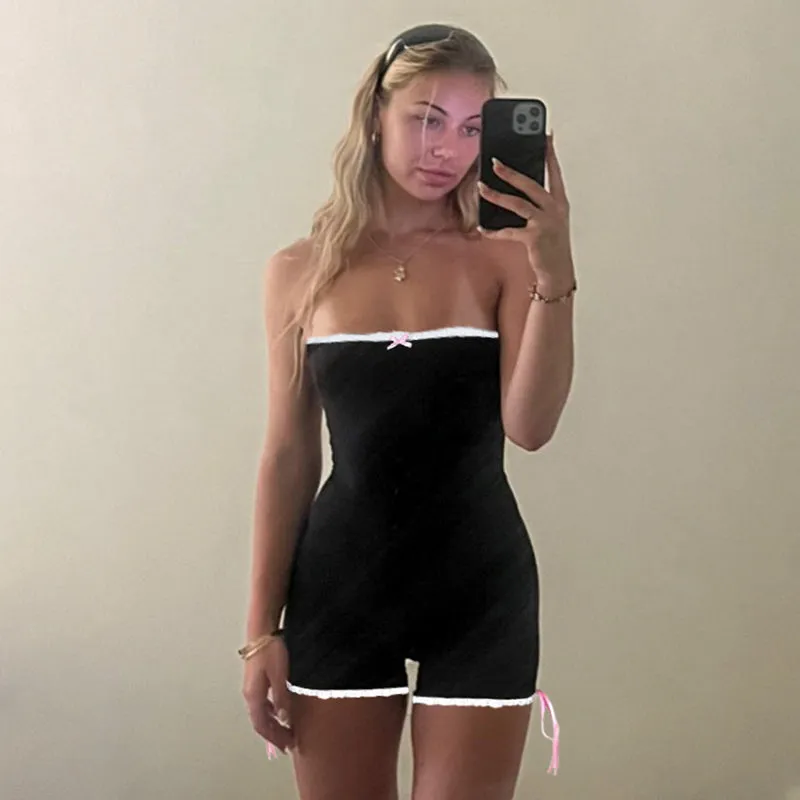 Sury Strapless Romper