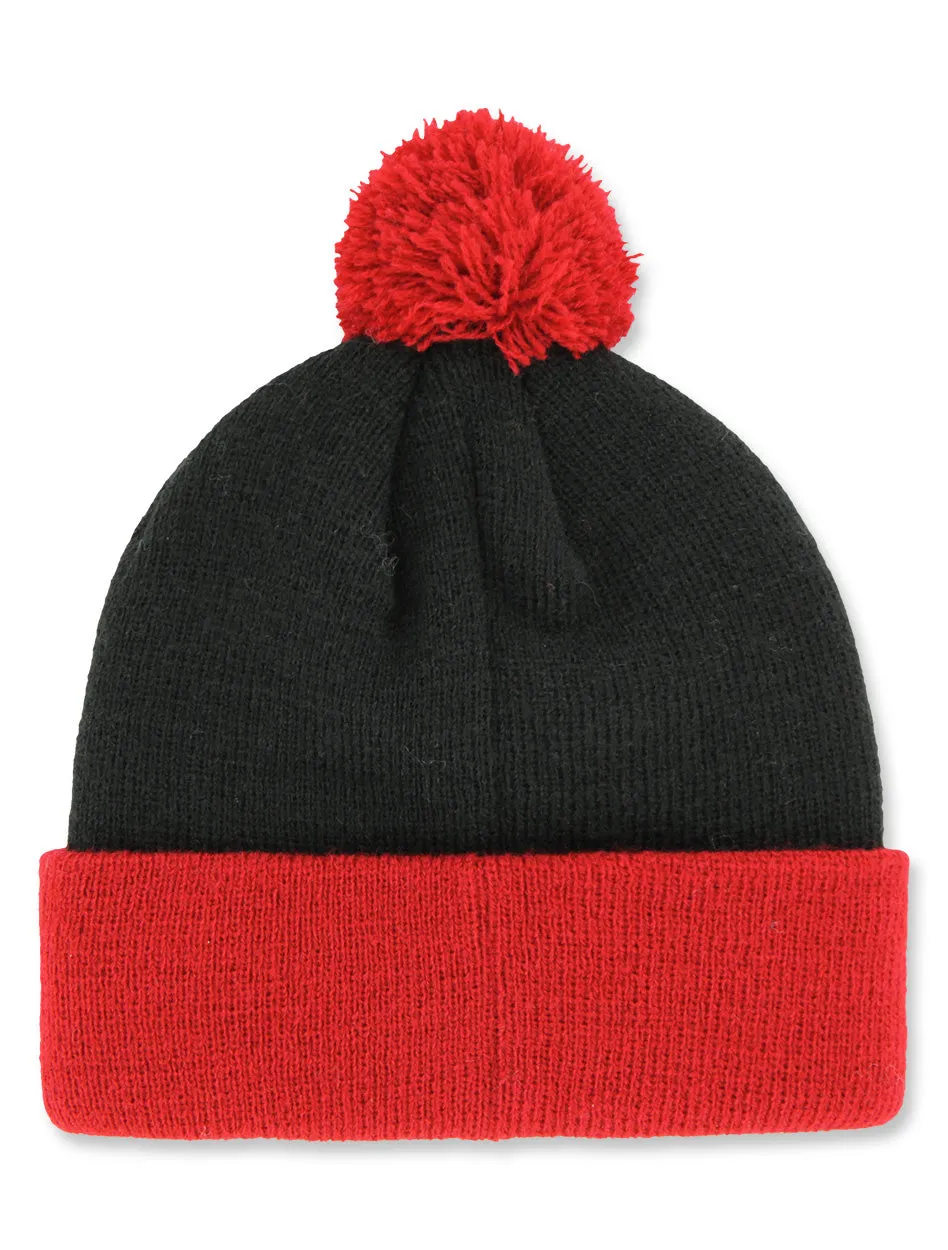 Texas Tech 47 Brands "Bam Bam" YOUTH Cuff Beanie with Pom