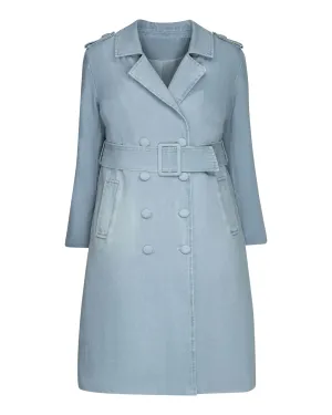The Tamika Denim Trench Coat | Blue