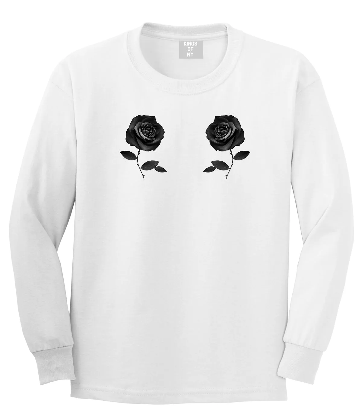 Two Roses Floral Long Sleeve T-Shirt