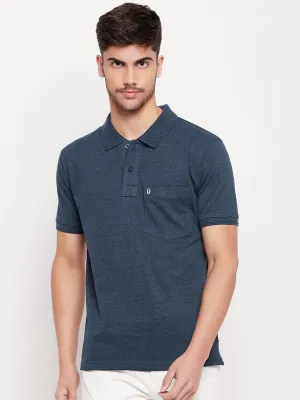 UNIBERRY Men's Solid Polo T-shirt