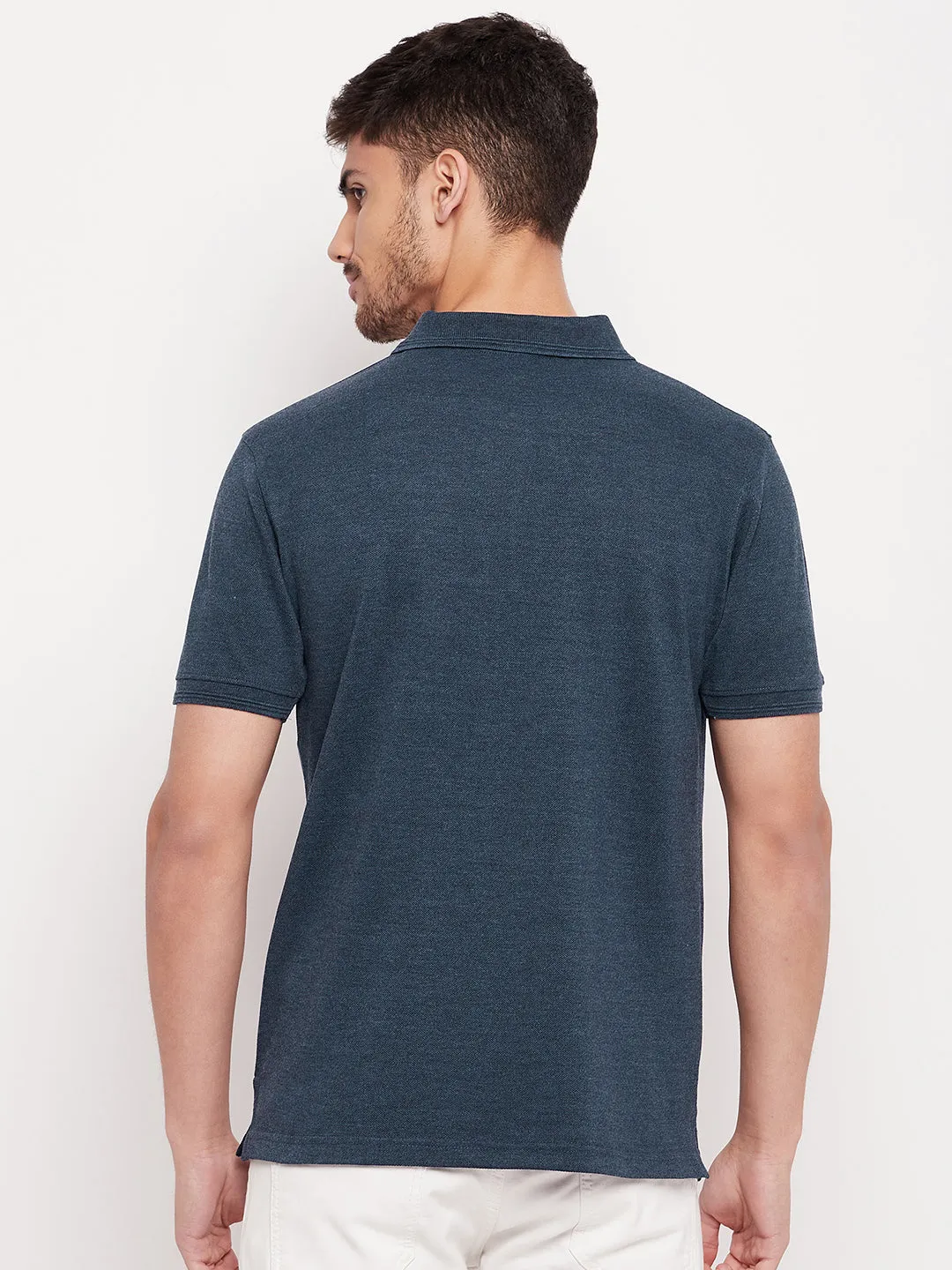 UNIBERRY Men's Solid Polo T-shirt