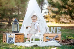 Vintage Style Romper,Organic Cotton Knotted Overall Style Short Romper in taupe (or pick your color)