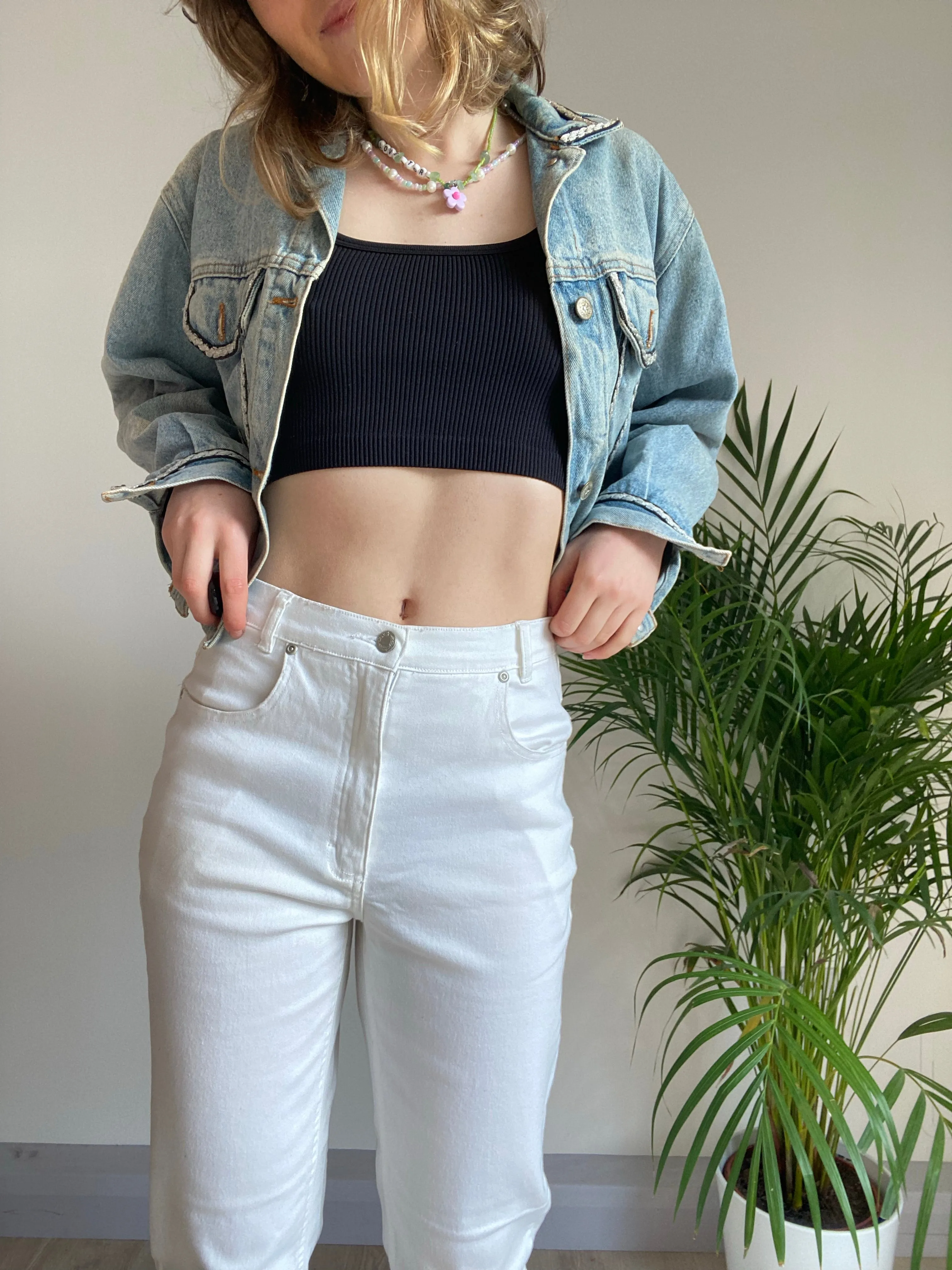 Vintage White Trousers (S)